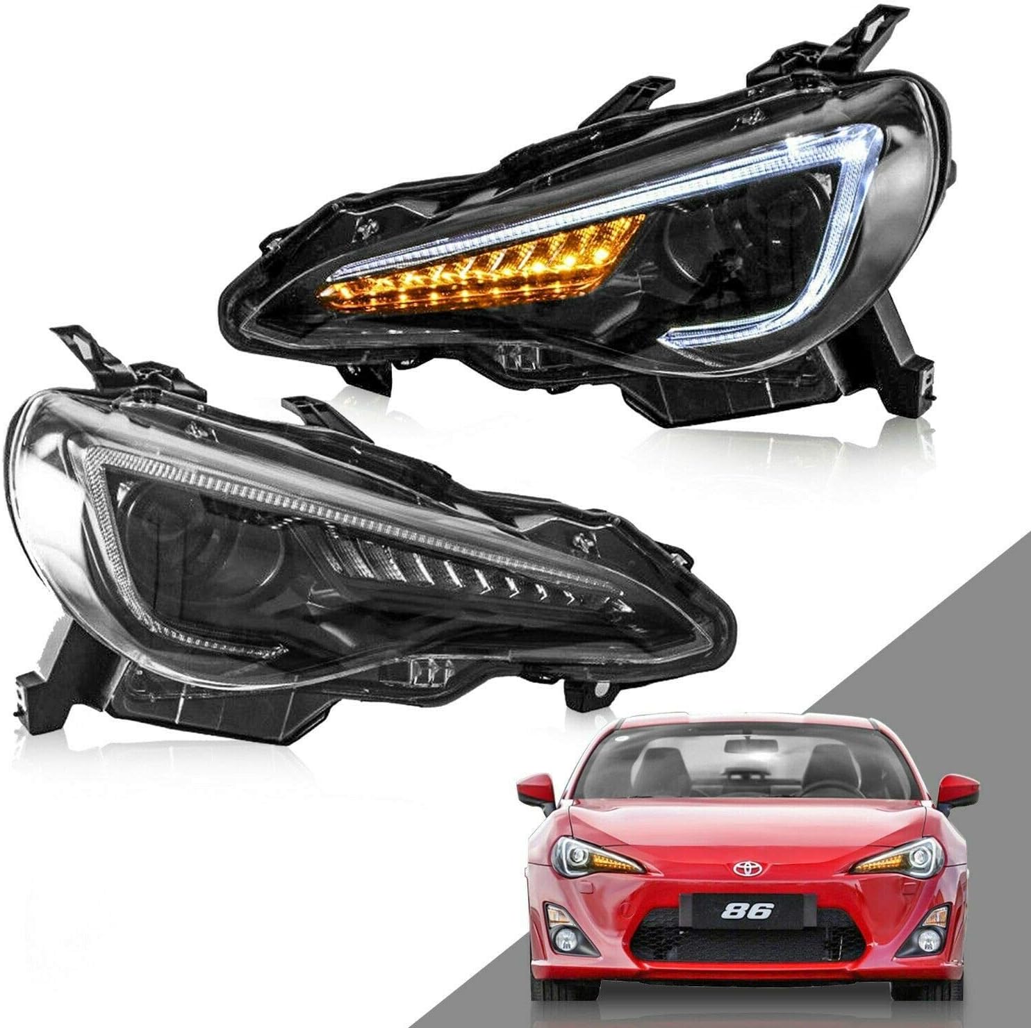 LED Sequential Headlights Set of 2 C342