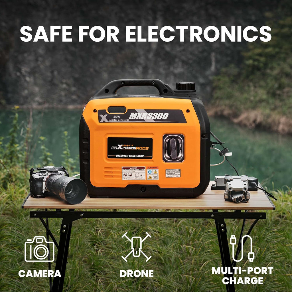 Portable Inverter Generator 3000W/3300W Gas Powered Quiet EPA Compliant X9564