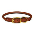 Leather Rolled Dog Collar O14479