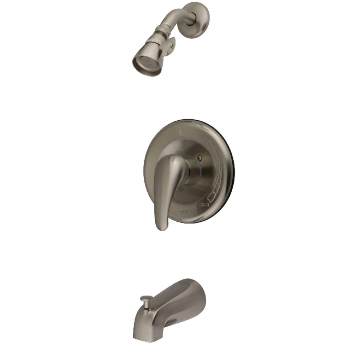 Brushed Nickel Tub and Shower Faucet C6910