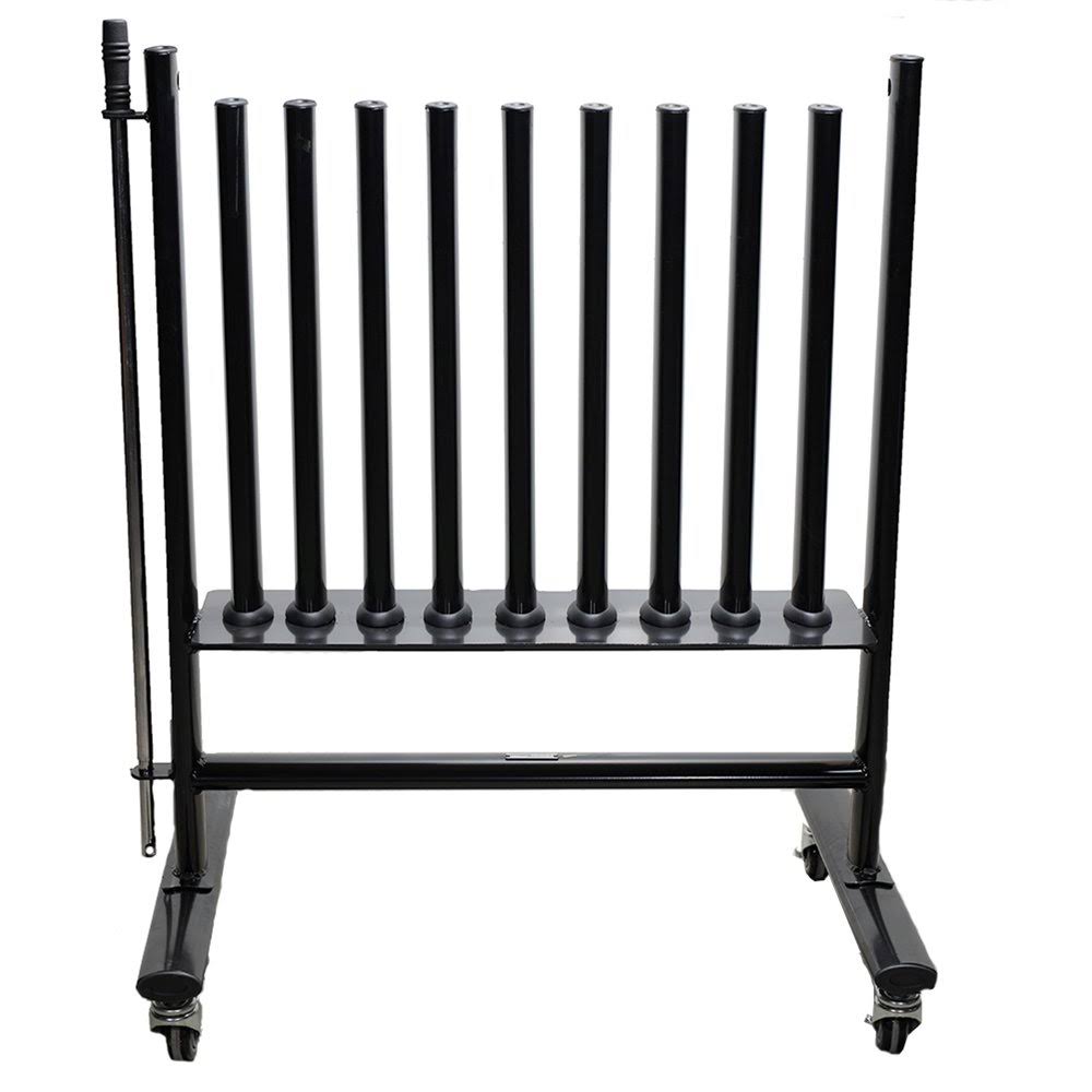 Neoprene-Vinyl Dumbbell Storage Rack with Casters T7980