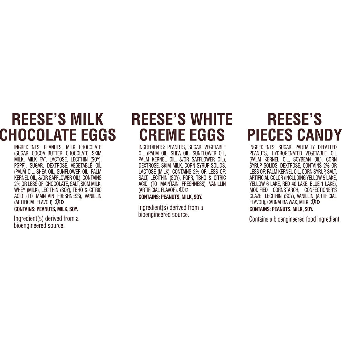 59.64 oz Assorted Peanut Butter Easter Candy Y216977
