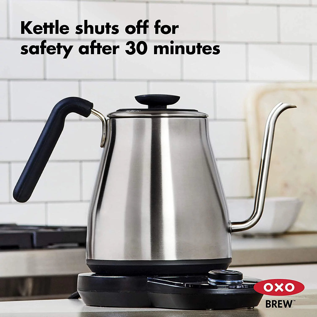 Stainless Steel 1L Adjustable Temperature Electric Gooseneck Kettle R7454