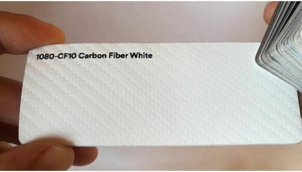 White Carbon Fiber Vinyl Flex Wrap Pack of 2 S61912