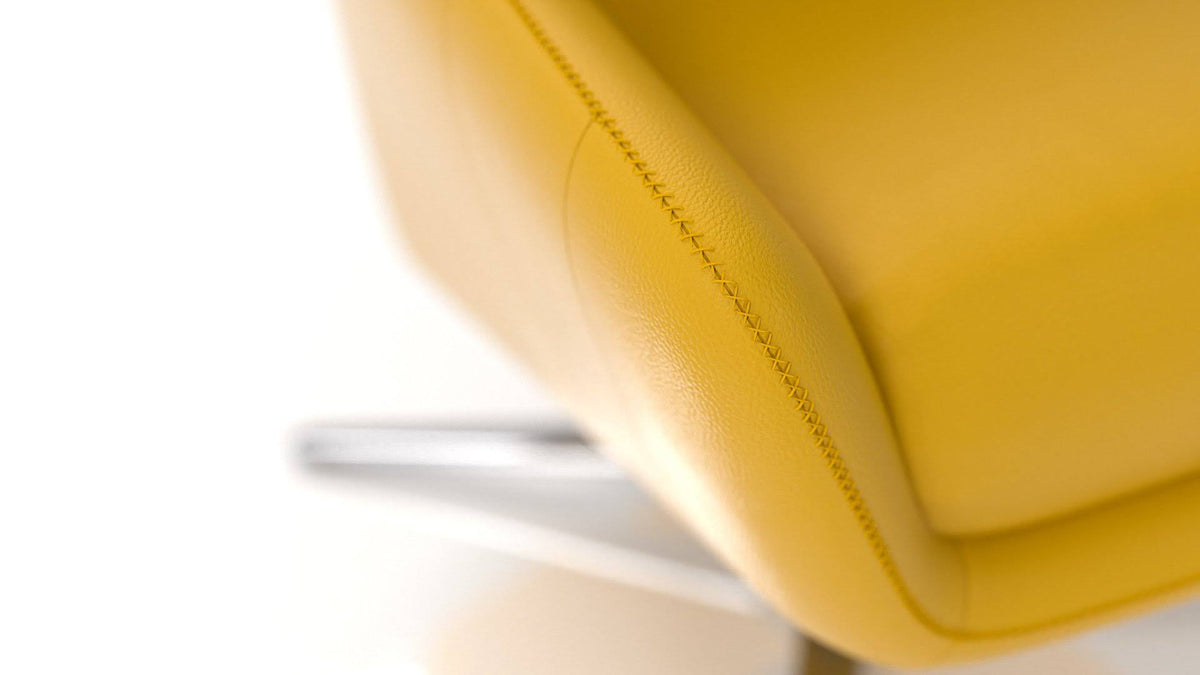 Accent Chair Light Gray Eco Leather Q7505
