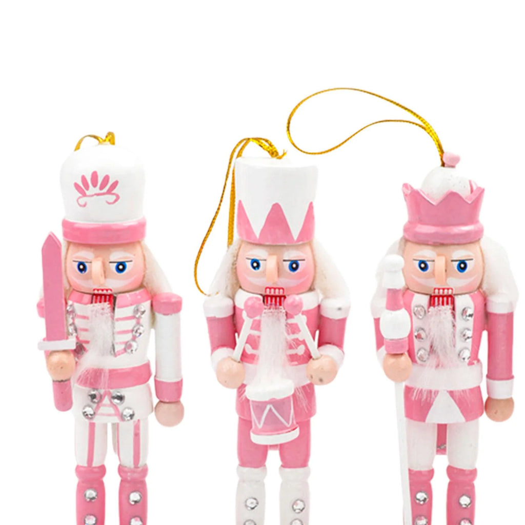 Pink Nutcracker Soldier Figurine Doll Ornament P836809