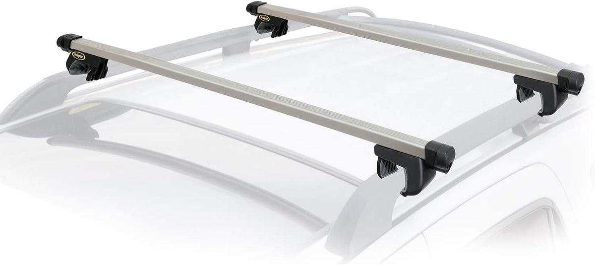 2-Piece 52 Aluminum Roof Top Cross Bar Set with Keyed Locking Mechanism E20059