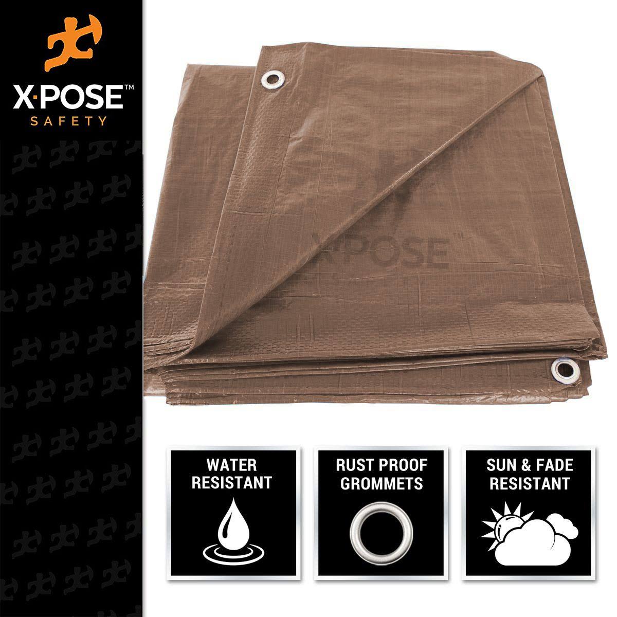 Brown Poly Tarps 20 x 25 Case of 4 Z835