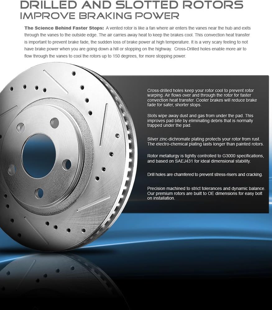 REAR 345mm D/S 5 Lug Rotors + Ceramic Brake Pads + Clips O578205