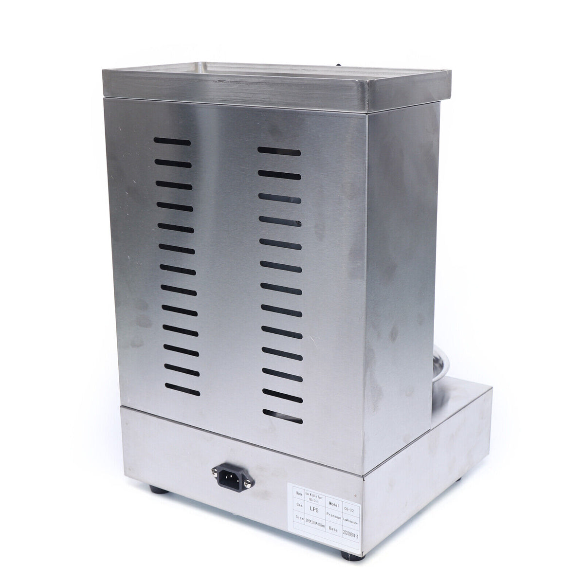Stainless Steel Vertical Gas Broiler Shawarma Grill Machine D299578