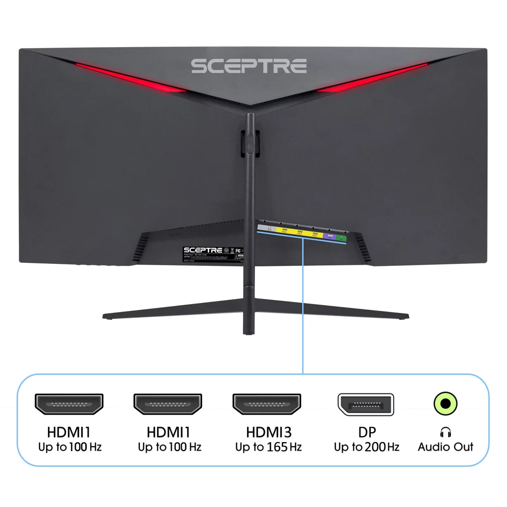30" Curved VA LED Monitor 2560 x 1080 200 Hz Black Z356