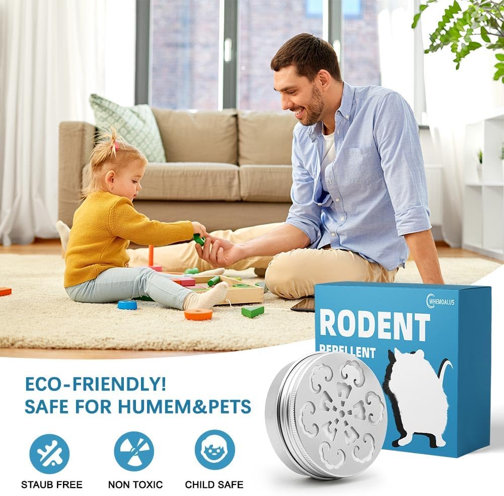 Rodent Repellent, 2 Jars/Box Peppermint Oil H6269