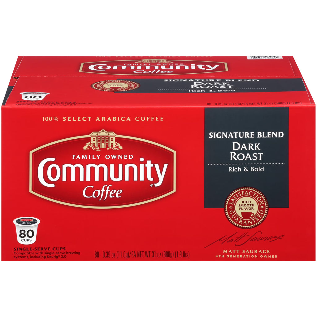 Dark Roast Coffee Single-Serve Cups 80 ct Box Q202299