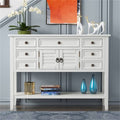 Modern Console Table with 7 Drawers and 1 Cabinet U8424