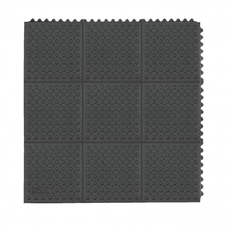 Antifatigue Mat, Black, 3Ft. x 3Ft. S809640