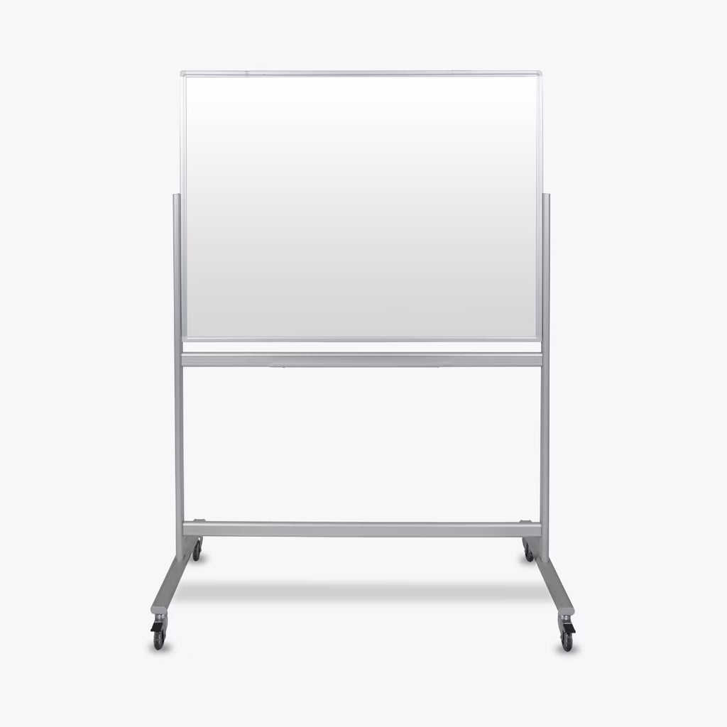 Double-Sided Mobile Magnetic Glass Marker Board Z5958