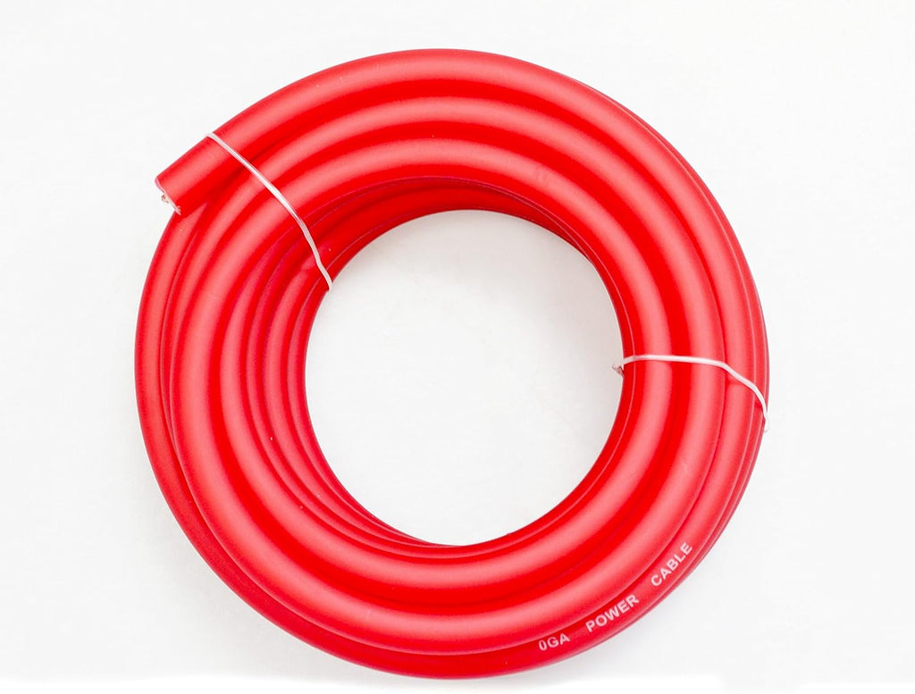 0 Gauge Red/Black Amplifier Power/Ground Wire Set 50 Feet R3968