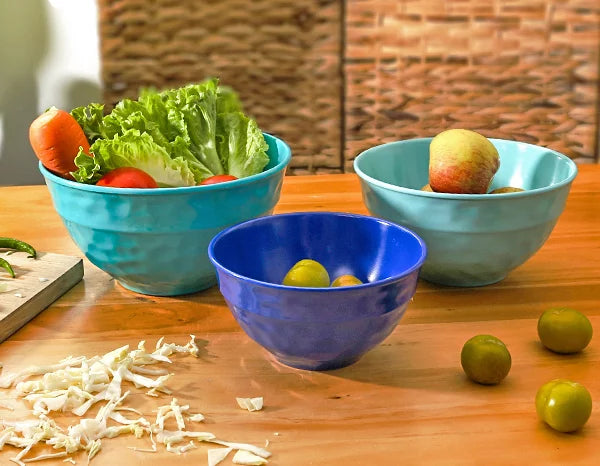 3-Piece Melamine Mixing Bowl Set with Lids Z4685