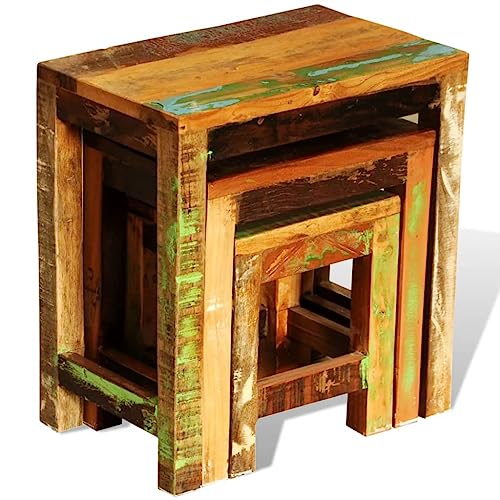 Nesting Table Set of 3 Wood W77596