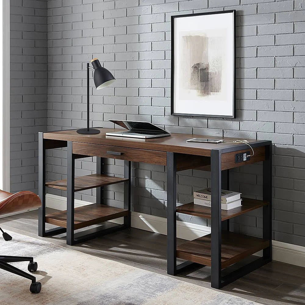 Dark Walnut Computer Desk B907978