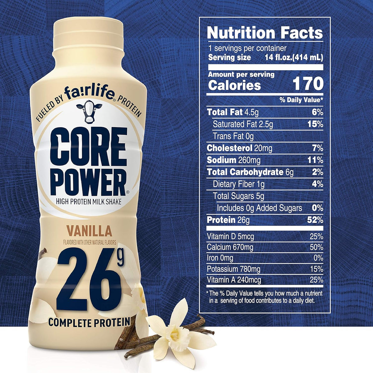 26g Protein Vanilla Shake 14 fl oz K401989