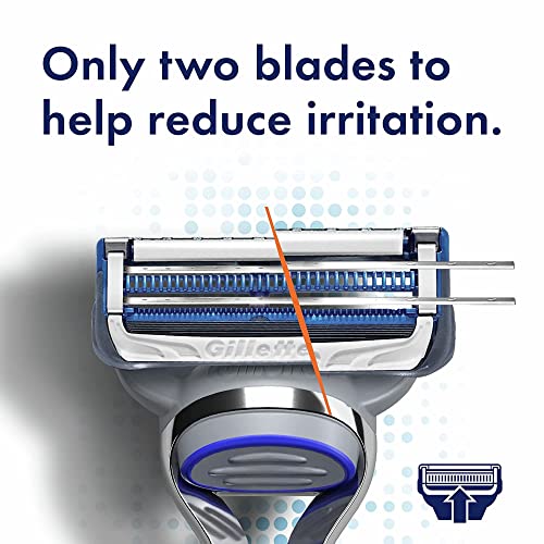 12 Blade Refills Men's Razor Blade Refill for Sensitive Skin Q603