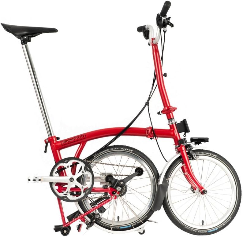 C Line 3 Speed Folding Bike with Battery Lighting (House Red) U6625