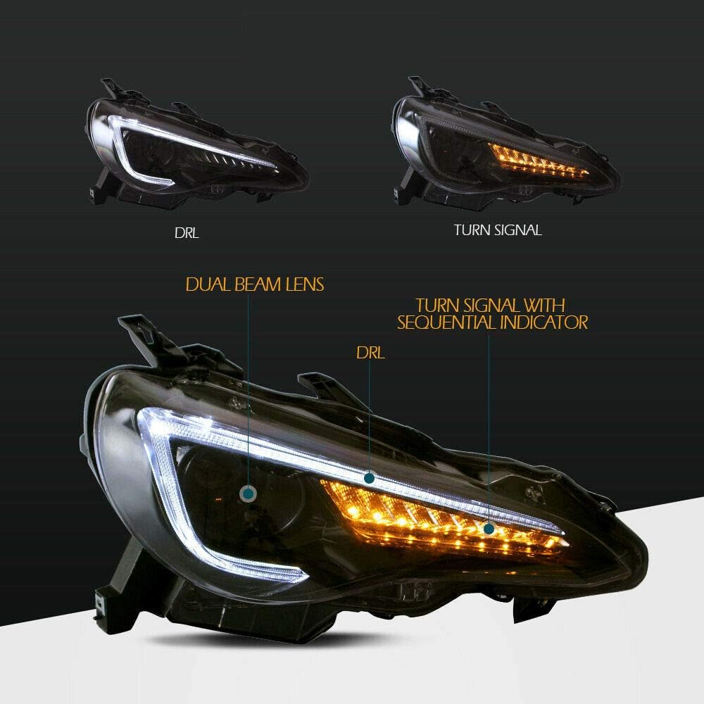 LED Sequential Headlights Set of 2 C342
