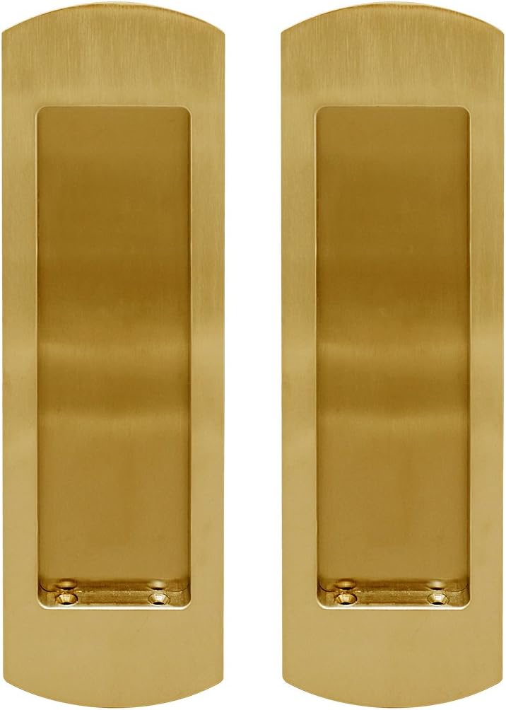 Aged Brass Pocket Door Dummy Trim W91148