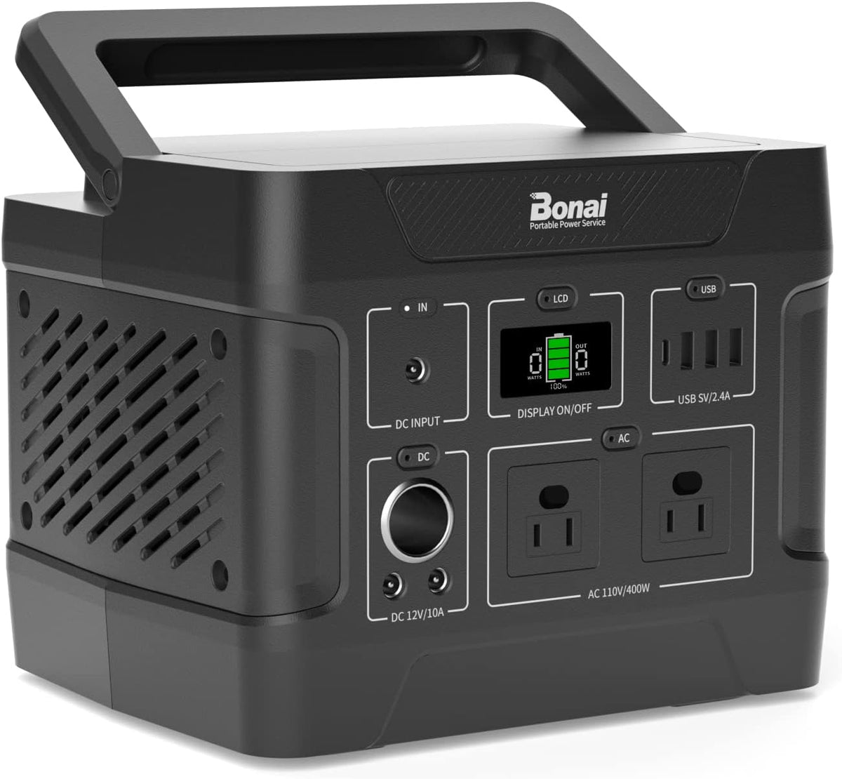 400W 403.2Wh Portable Power Station with Flashlights W21086