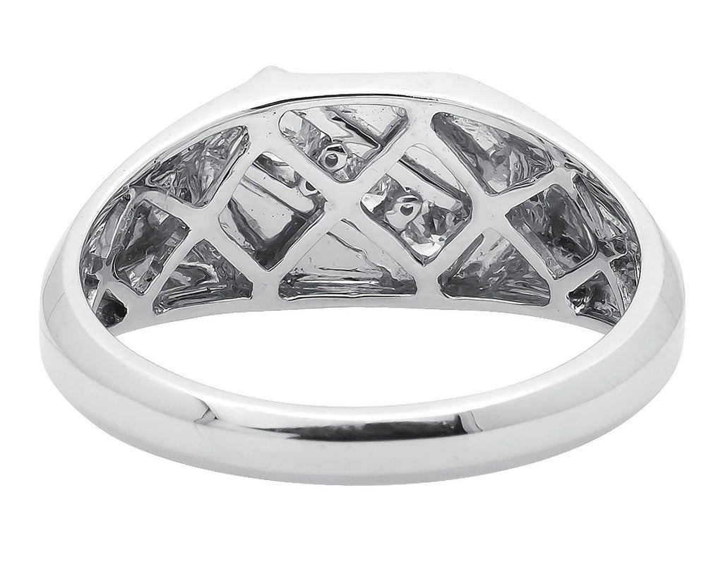 White Gold Genuine Diamond Pinky Ring Band I322133