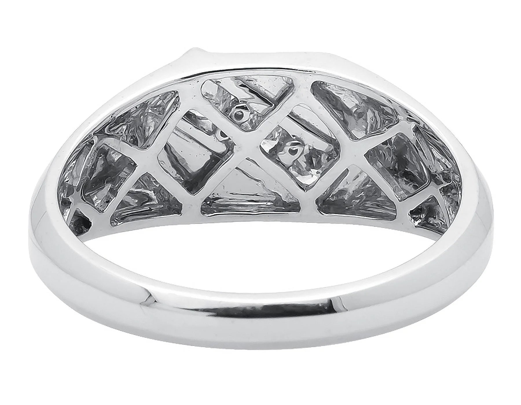 White Gold Genuine Diamond Pinky Ring Band I322133