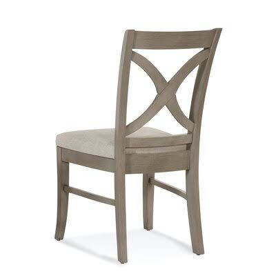 Light Blue Performance Fabric Cross Back Side Chair E12975