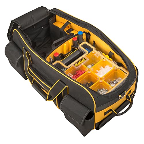 Yellow/Black Large 26-Inch Duffel Trolley Bag with Wheels T53205