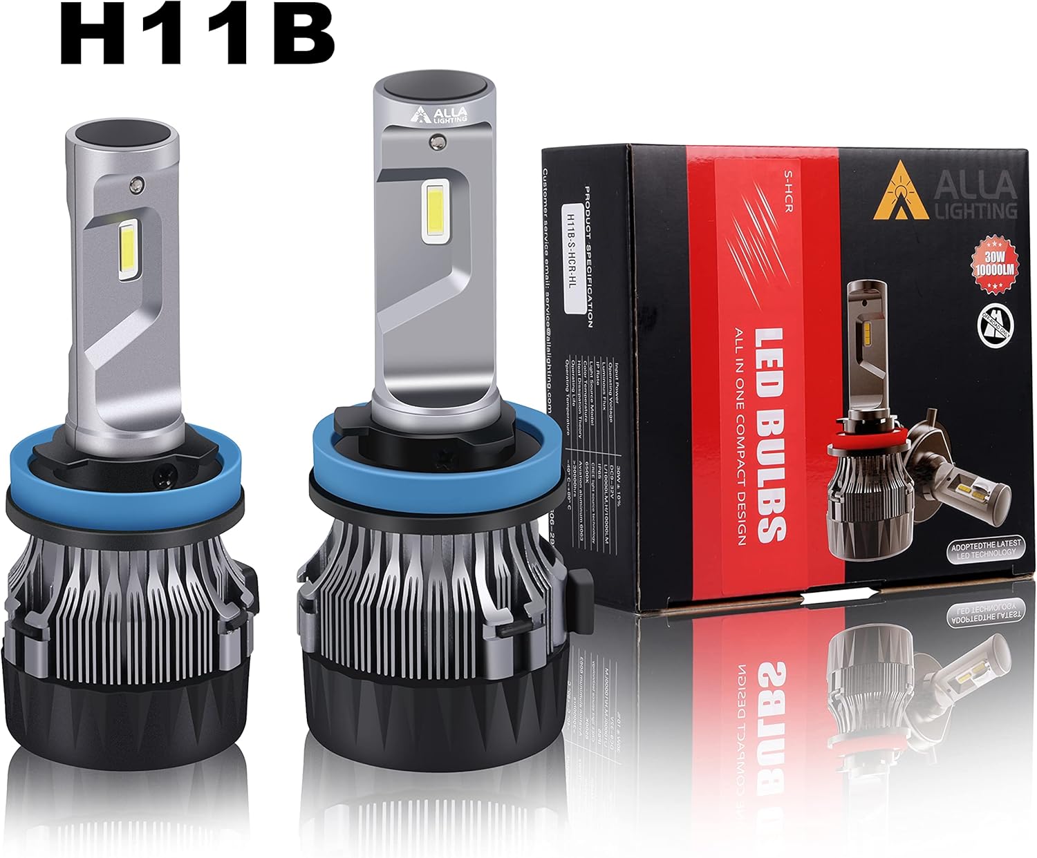 6000K Xenon White LED Bulbs Conversion Kit Pack of 2 O569511