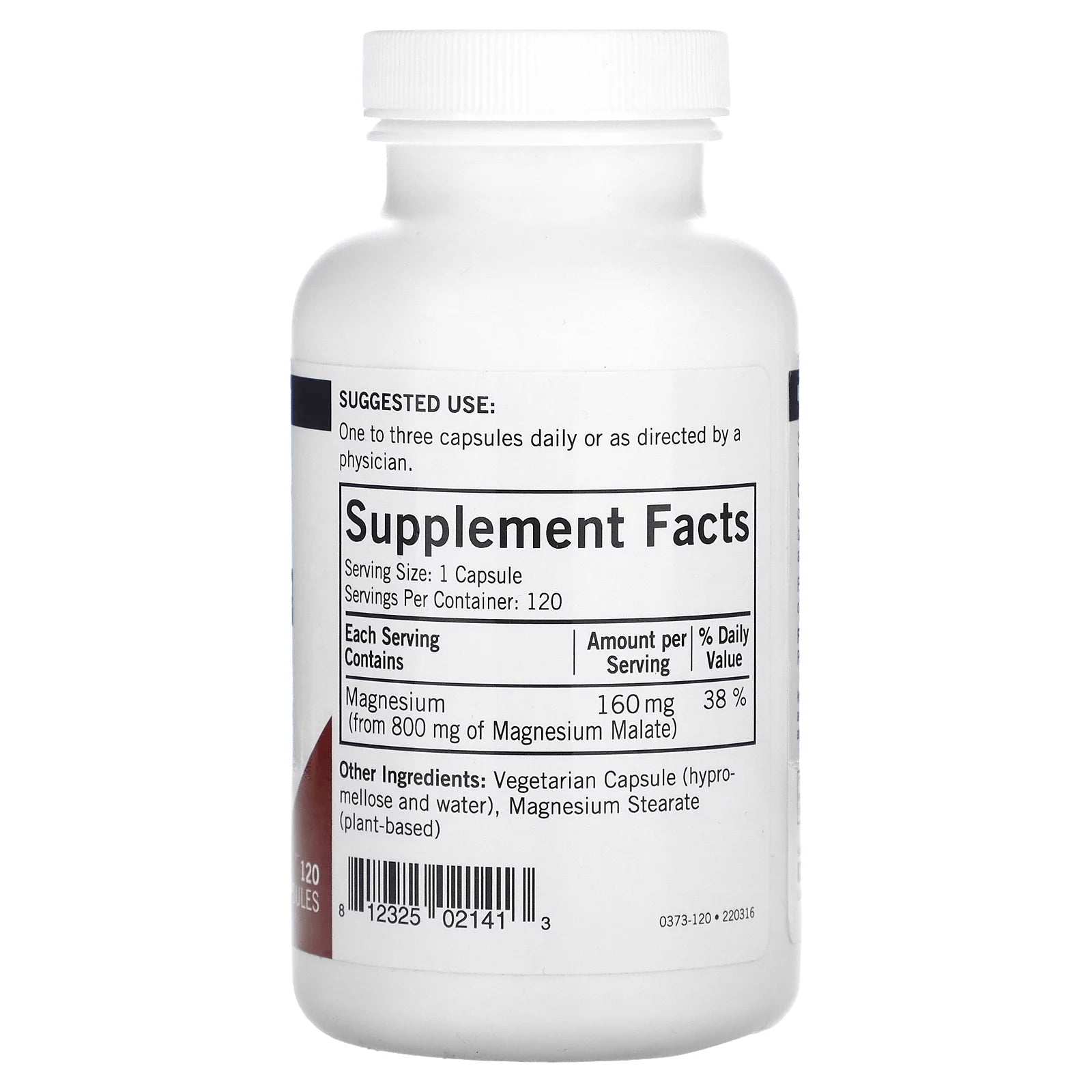 Kirkman Labs Magnesium Malate, 120 Capsules U113991
