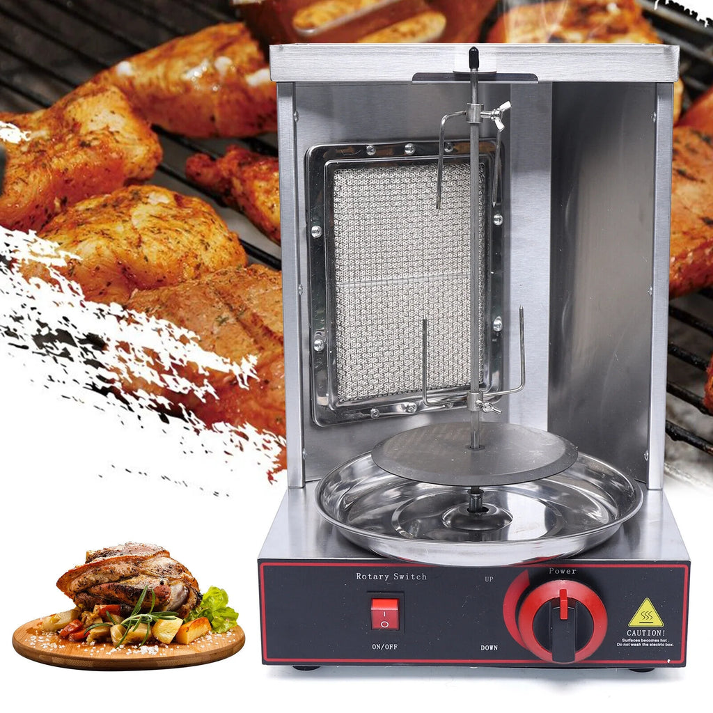 Stainless Steel Vertical Gas Broiler Shawarma Grill Machine D299578