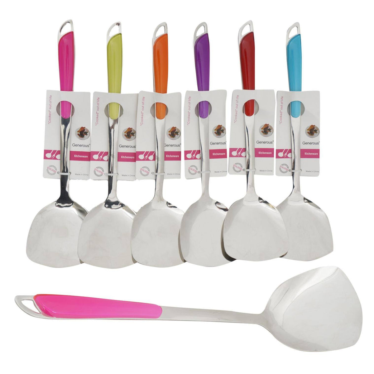 Assorted Stainless Steel Spatula Case of 72 N994