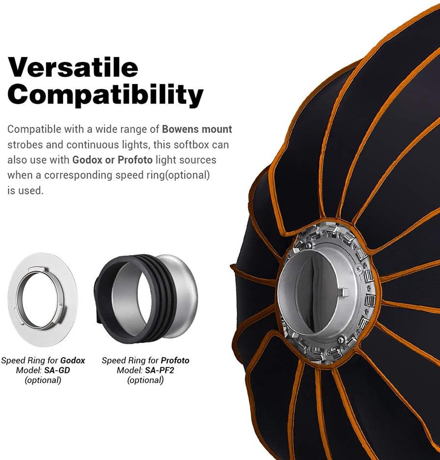 Parabolic Softbox with Front and Inner Diffuser and Carrying Bag N4570