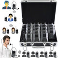 Wireless Headset Microphone Tour Guide System (1 Transmitter 14 Receivers with Black Storage Case) N317594
