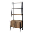 Rustic Oak Ladder Bookcase F4254