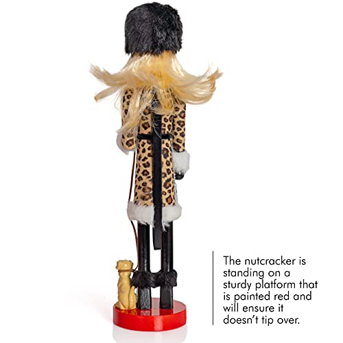 15" Wooden Glitter Nutcracker Doll E648832