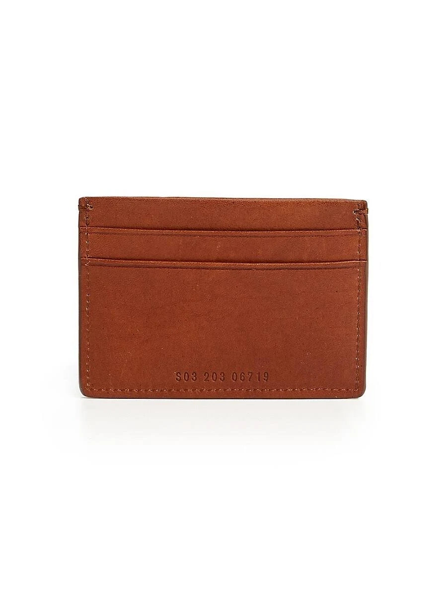 Brown Leather Card Case D160