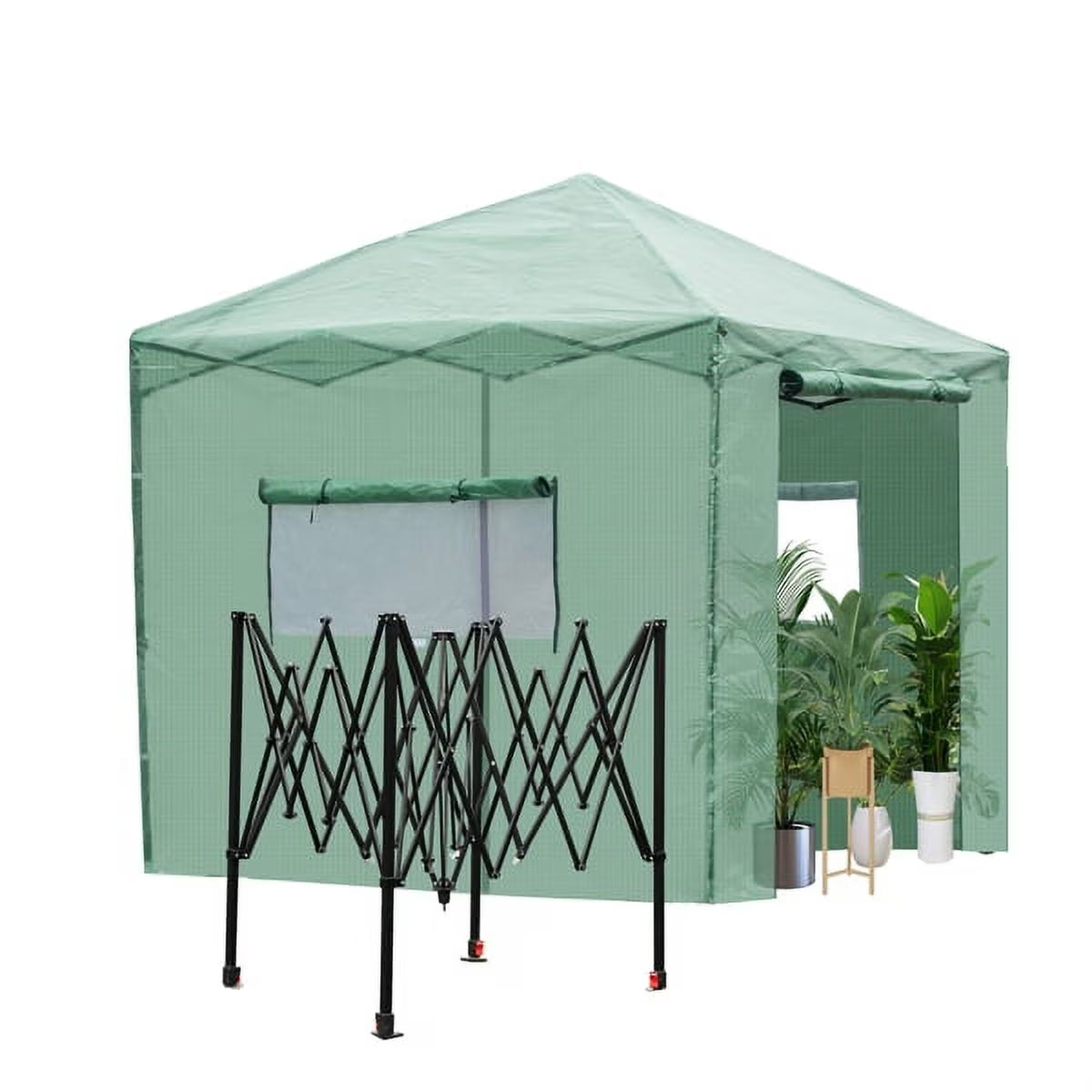 8'x8' Portable Walk-in Greenhouse with PE Cover E3967