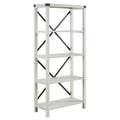Stone Grey Metal Bookcase R5613