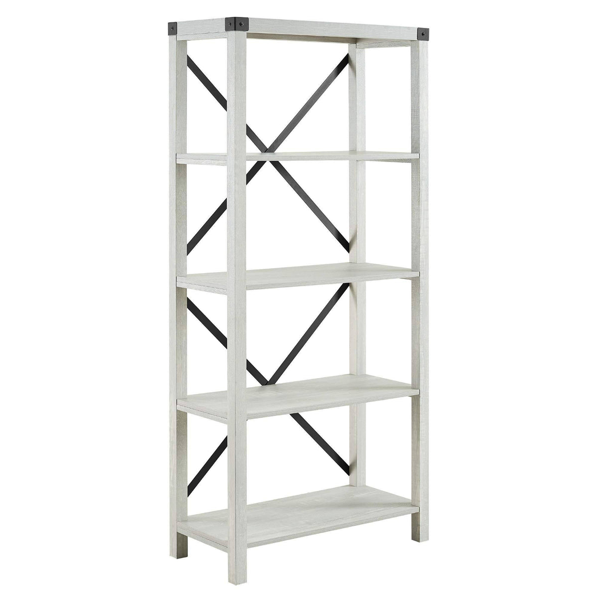 Stone Grey Metal Bookcase R5613