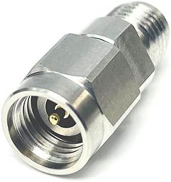 Precision 2.92 mm Male to SMA Female Microwave Adapter, DC to 26.5 GHz, 50 Ohm, Stainless Steel Body S456064