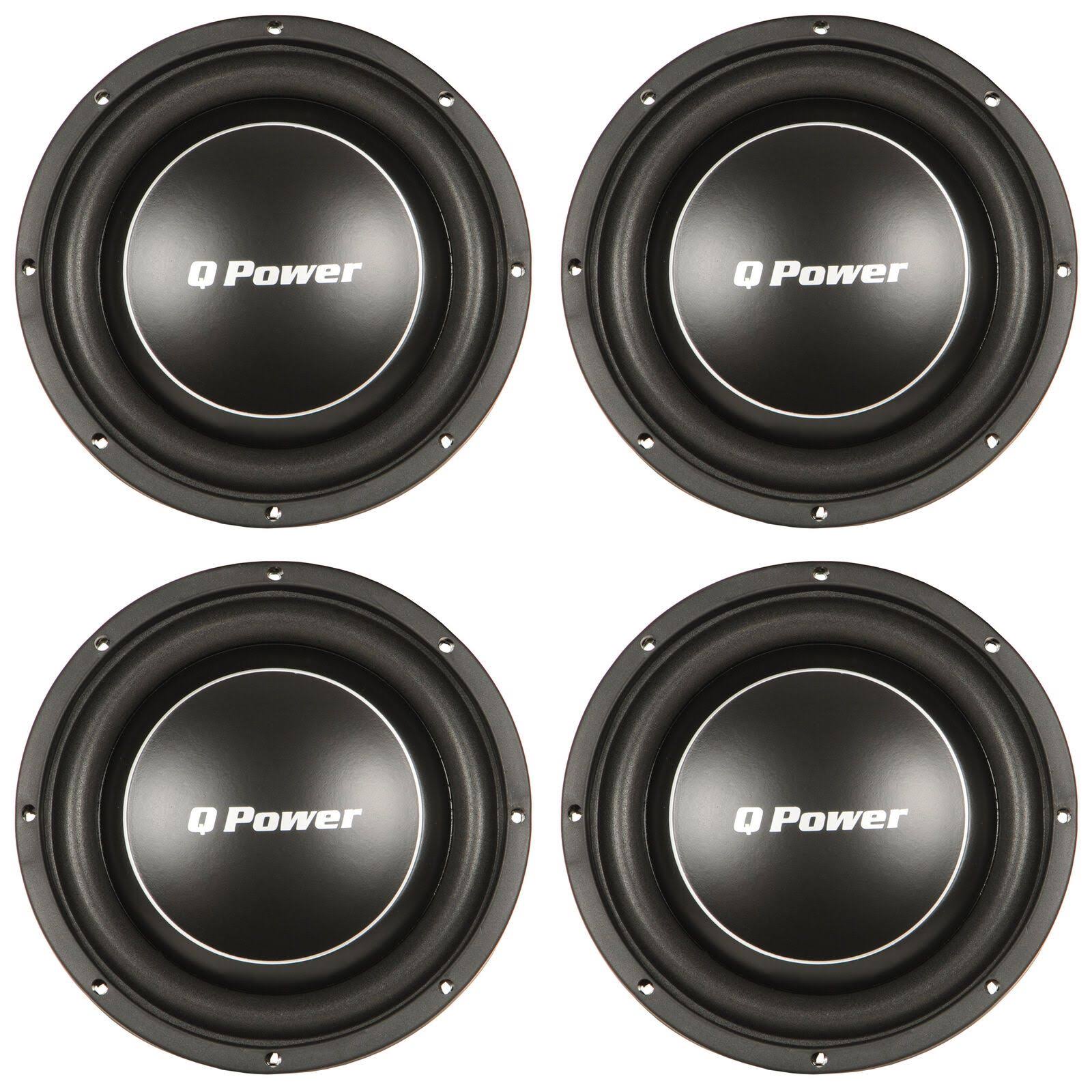 10 inch Shallow Mount 1000 Watt Flat Car Subwoofer (4 Pack) T332