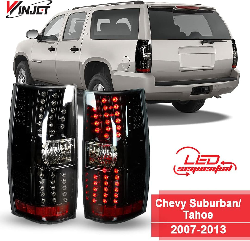 Chrome Housing Red Lens LED Tail Light S6914