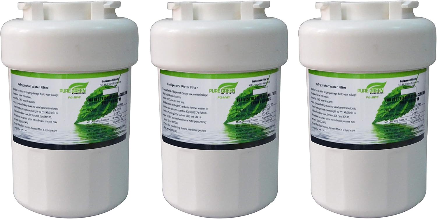 3 Pack Refrigerator Water Filters Replacement Cartridges Q934067